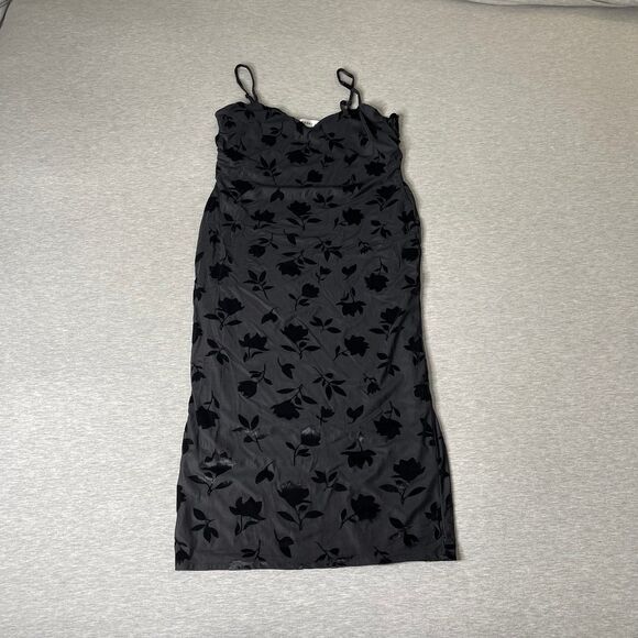 Madden Girl Women's Velvet Burnout Midi Slip Dress - Picture 11 of 11